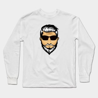 simple elegant beard Long Sleeve T-Shirt